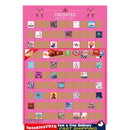 100 Date Scratch Off Poster - Wall Art Decor Bucket List Scratch Poster Newly