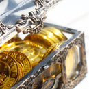 Crystal Gem Plastic Jewelry Treasure Box Storage Organizer Pirate Container