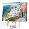 Painting By Numbers DIY Drawing Coastal Town Hand Painted Oil Canvas Kit Craf