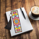 2pcs DIY Diamond Painting Leather Bookmark Mandala Tassel Crafts (FQY046)