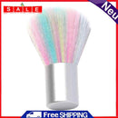 Portable Rainbow Nail Art Brush Dust Powder Remover for UV Gel Nail Cleaning
