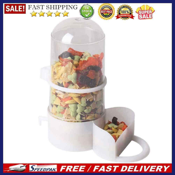Small Pet Bird Food Dish Rabbit Guinea Pig Hedgehog Automatic Feeding Dispe