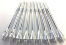 9 x ALLOY ALUMINIUM 1/4 Thread DARTS STEMS / SHAFTS Medium (3 sets) 45mm length