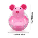 Container Pet Feeder Bowl Cat Feeder Food Rolling Leakage Dispenser Mouse Shape
