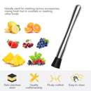 Stainless Steel Cocktail Muddler Wine Mixing Stick Ice Crusher Bar Tool (L)