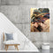 Girl with Feathers Oil Paint By Numbers DIY Handpainted on Canvas Wall Art