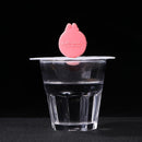 #A Cute Leak Proof Cup Lid Dustproof Silicone Mug Covers Cup Cover for Glass Mug