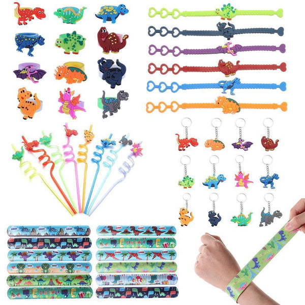 DinosaurDecorations Bracelets Straws Dinosaur Rings Dinosaur Party Favors