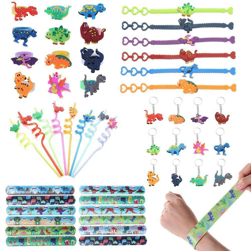 DinosaurDecorations Bracelets Straws Dinosaur Rings Dinosaur Party Favors