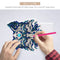 DIY Wolf Diamond Painting LED Light Embroidery Night Lamp Home Desk Decor Newly