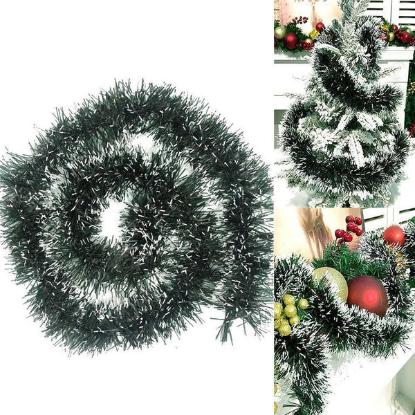 2M Christmas Garland Home Party Wall Door Decor Xmas Tinsel F7Y4 E2A0 S5Q0