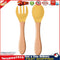 Baby Wooden Silicone Feeding Spoon Toddlers BPA-free Tableware (28) Newly