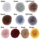 Ring Pop Circle Plush Hair Scrunchies Faux Rabbit Fur Hair Ropes Hair Bands