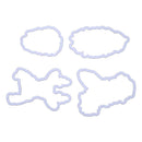 Silicone Rubber Stamp + Cutting Dies Stencil Frame Scrapbook Christmas