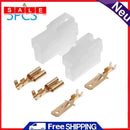5 Sets Universal T-Type 2 Pin DC Power Male Female Plastic Metal Plug Connector