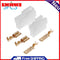 5 Sets Universal T-Type 2 Pin DC Power Male Female Plastic Metal Plug Connector
