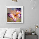 #A Colorful Butterfly Oil Paint By Numbers DIY Frameless Drawing Picture for A