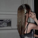 Chain Hairpin Braided Hair Diamond Flashing Headdress Women Girl Tassel Hairban`