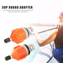 2x Rowing Boat Air Valve Kayak Surfing Paddle Board Pump Adapter (Orange) Newly
