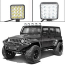 16LED Work Lamp 48W 2880LM 6500K IP67 Waterproof Square Car Truck Mini Spotlight