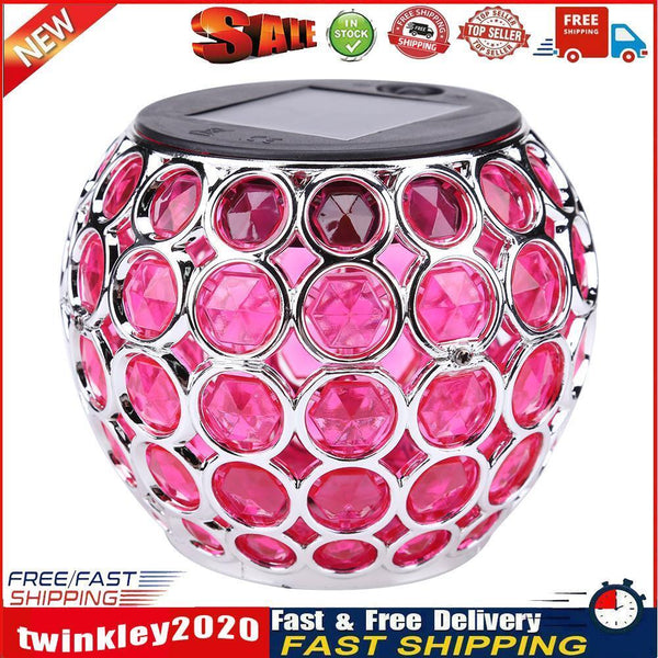 Solar LED Hollow Outdoor Waterproof Peacock Garden Courtyard Lamp (Red) Newly
