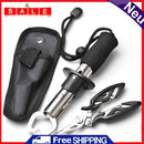 Stainless Steel Fishing Grip Control Pliers Scissors Set Line Cutter Clip Clamp