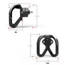 Motorcycle Luggage Helmet Hook Hanger Double Claw Bag Bottle Holder (Black)