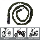 Security Anti-theft Lock Electric Scooter Mountain Bike Chain Locks (Green)