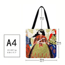 Party girls Printed Shoulder Shopping Bag Casual Large Tote Handbag 40*40CM