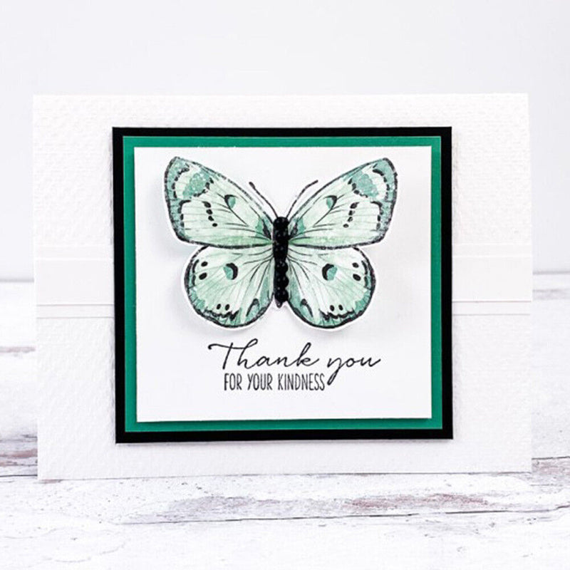 Butterfly Paper Cut Dies Clear Silicone Transparent Animal Seal Stamping Mold