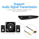 3.5mm Jack Stereo 1m Audio Cable Male to Male 90 Right Angle Cable (Black)