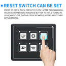 SP5106 6P Waterproof Panel Box Kit LED Push Button Switch Panel for Car Marine