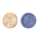 Alphabet Letters Wax Sealing Stamp Head Round Copper Stamps Craft Decor (P)