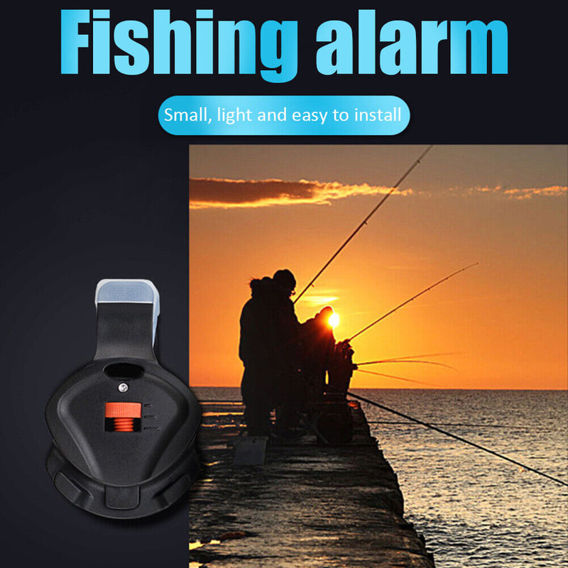 Fishing Bite Alarm Adjustable Loud Sound Bell Rod Night Light Fish Tackle Newly