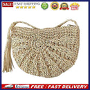 Korean Straw Crossbody Bags Woven Women Summer Beach Vacation Shoulder Handbags