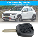 2 Buttons Remote Auto Car Key Fob Case Blank Key Shell for Citroen Saxo Berlingo