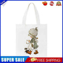 The girl raised her glass Printed Canvas Tote Bag (35*38cm)