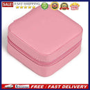 Portable Zipper Mini Jewelry Box Travel Outdoor Ring Necklace Earrings Holder