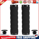 Bicycle Sponge Lock Handlebar Grips Soft Mountain Bike Handle Cover (Black)