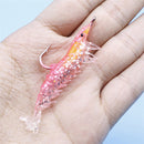 6cm 3.5g Soft Shrimp Bait Artificial Worm Fishing Lure with Hook Luminous Bait