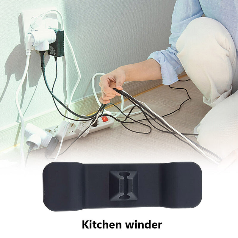 2pcs Cable Clips Organizer Wire Holder Cord Management Fixed Clamp Wire Winde