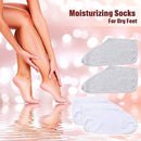 for Skin Care Soft White Grey Moisturizing Socks Spa Socks Overnight Moisture