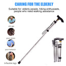 5-section Hiking Pole Non-slip Climbing Stick Adjustable Collapsible for Elde