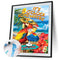 40x50cm Oil Paint By Numbers Vacation Parrot Frameless Picture Craft Home Decor