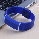 Men Women Electronic LED Display Sports Plastic Digital Wrist Watch(Blue)