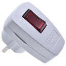 Travel Rewireable Power Plug Receptacle Connector Plug Adapter Power Swtich