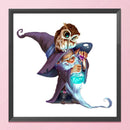 Partial Embroidery Owl Goblin DIY 11CT Stamped Cross Stitch Kits Needlework Sets