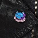 Cartoon Phone Cat Brooches Lapel Pin Women Men Clothing Bags Metal Badge Jewelry