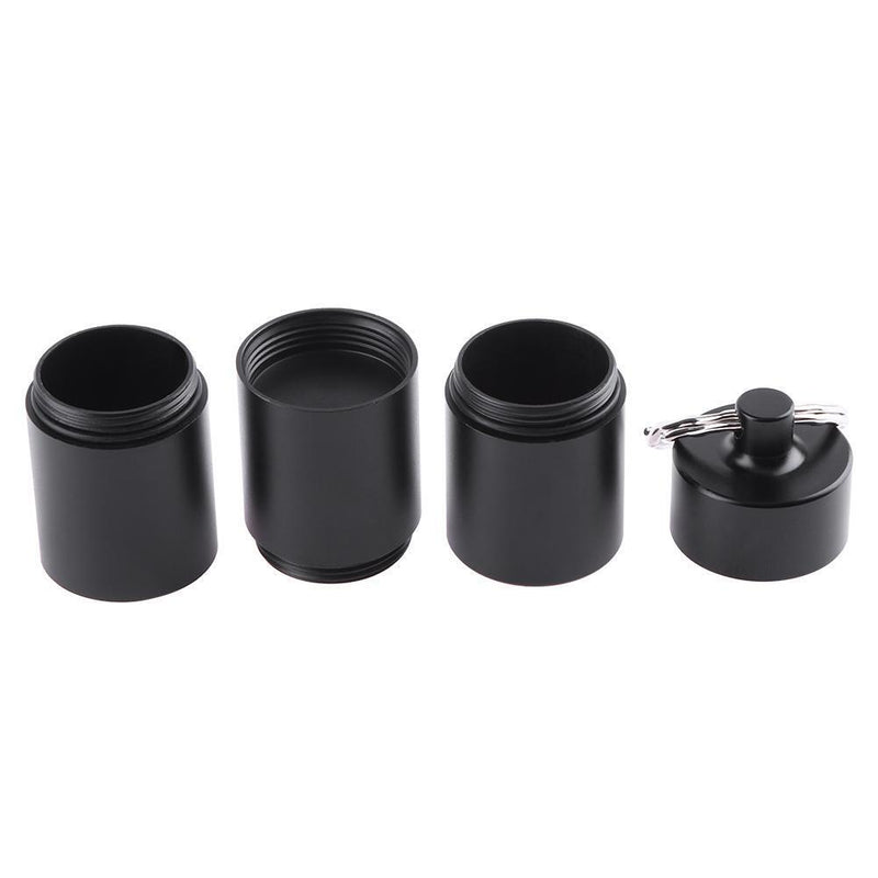 Prosperveil Portable Waterproof Outdoor Medicine Pill Container Aluminum Case S