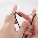 Yarn Guides Thimble Opening Fish Bone Shape Crochet Loop Knitting Ring Sewing